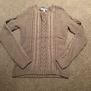 forever 21 S beige cable knit sweater